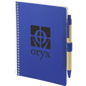 FSC® Mix 5” x 7” Spiral Notebook with Pen - Etchified - Etchified - SM-4347NT