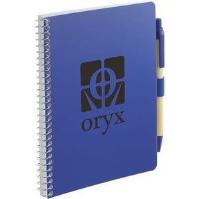 FSC® Mix 5” x 7” Spiral Notebook with Pen - Etchified - Etchified - SM-4347NT