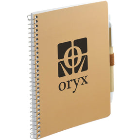FSC® Mix 5” x 7” Spiral Notebook with Pen - Etchified - Etchified - SM-4347NT