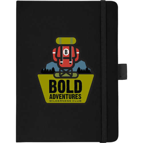 FSC® Mix 5" x 7" Vienna Hard Bound Journal - Etchified - Etchified - 2800-29BK
