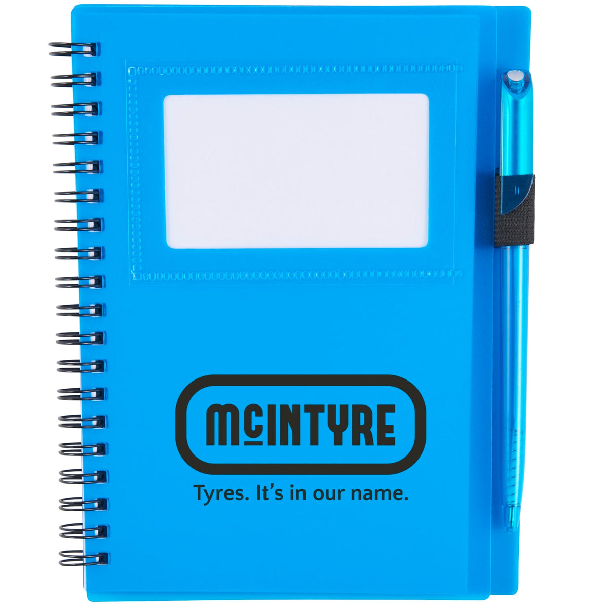 FSC® Mix 5.5" x 7" Star Spiral Notebook with Pen - Etchified - Etchified - SM-3457WH