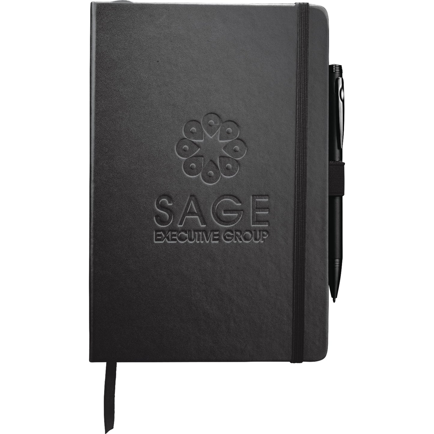 FSC® Mix 5.5" x 8.5" Nova Bound Journal - Etchified - Etchified - 2800-11BK