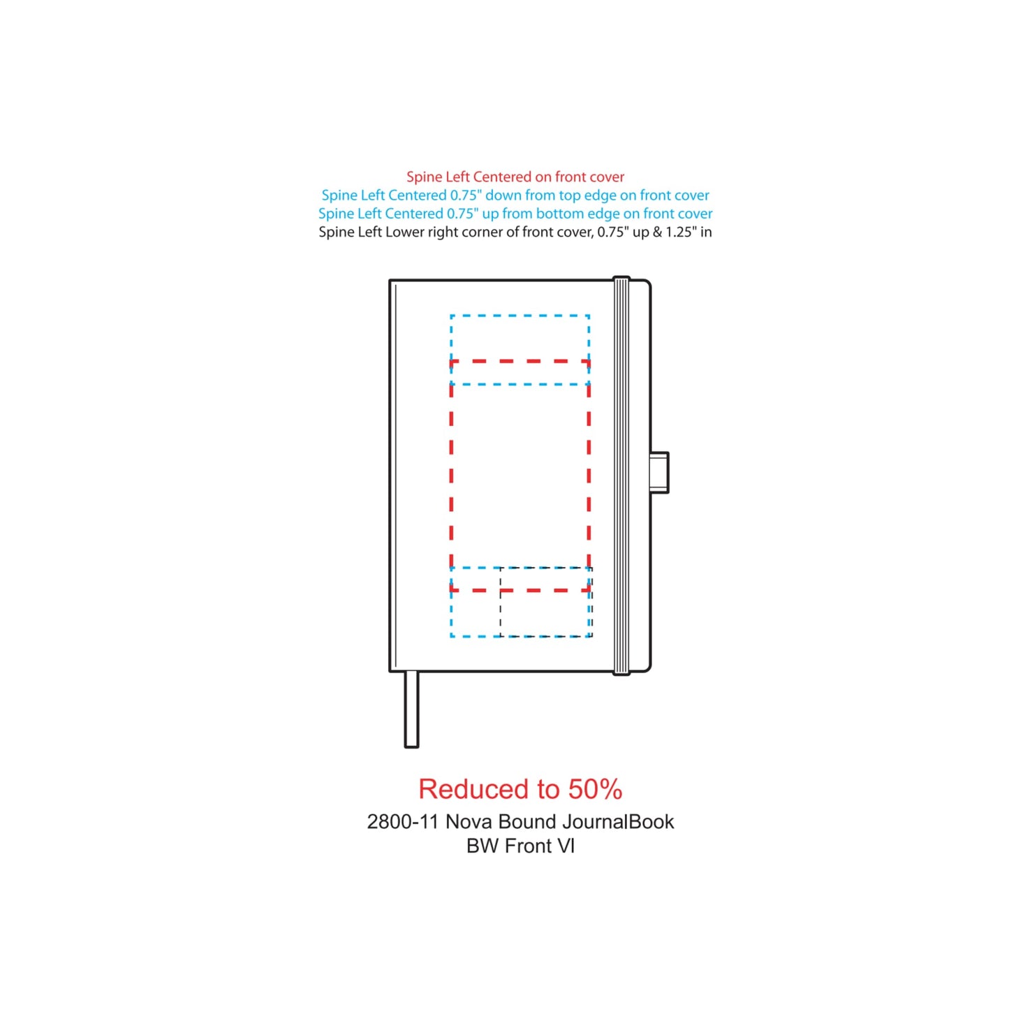 FSC® Mix 5.5" x 8.5" Nova Bound Journal - Etchified - Etchified - 2800-11NY