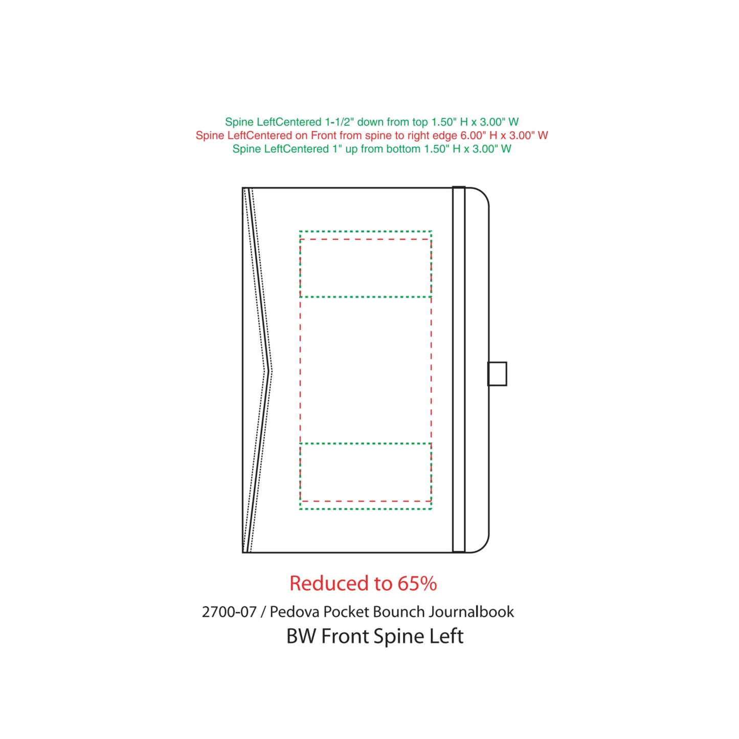 FSC® Mix 5.75" x 8.5" Pedova™ Pocket Bound Journal - Etchified - Etchified - 2700-07GY