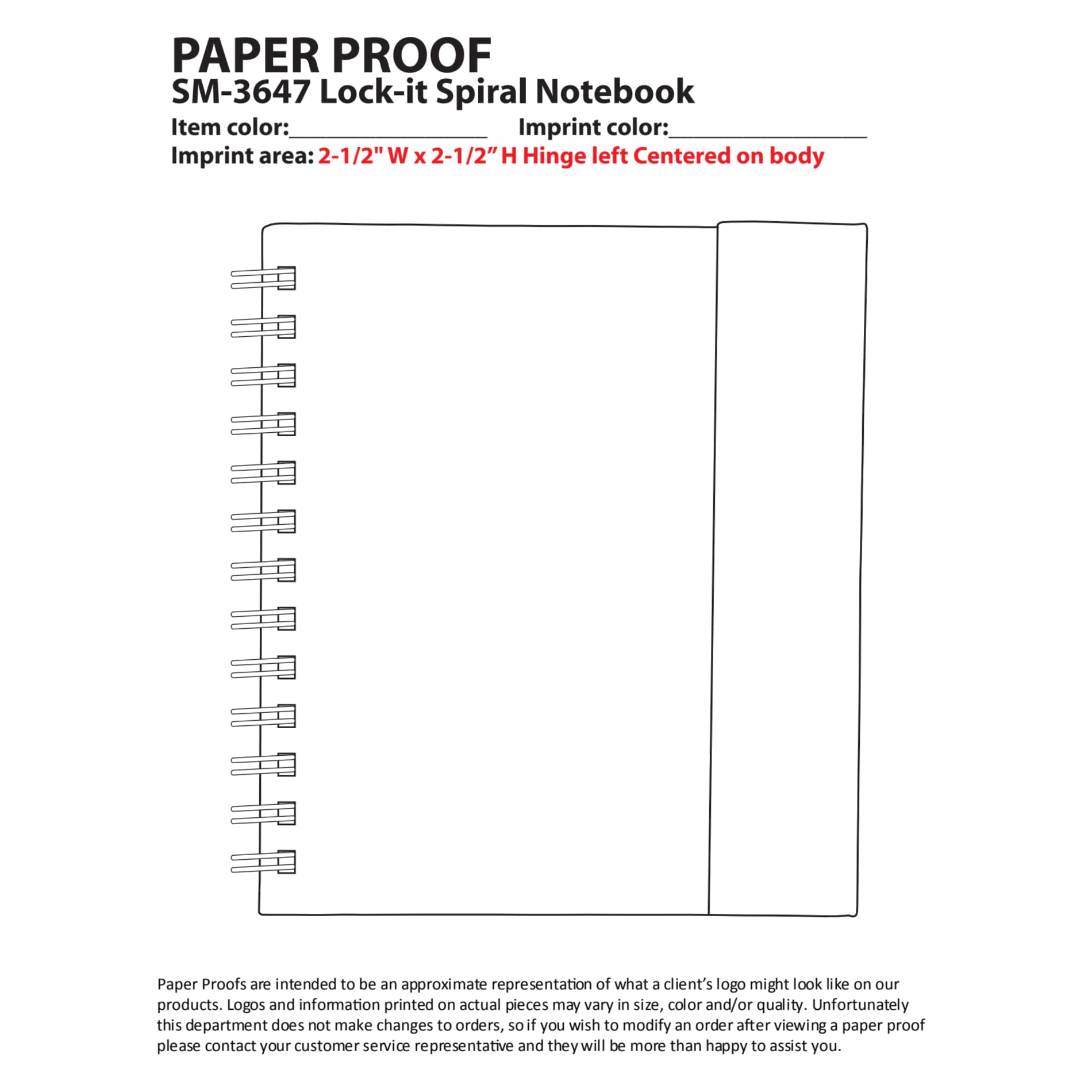 FSC® Mix 6.5" x 7" Lock - it Spiral Notebook - Etchified - Etchified - SM-3647BK