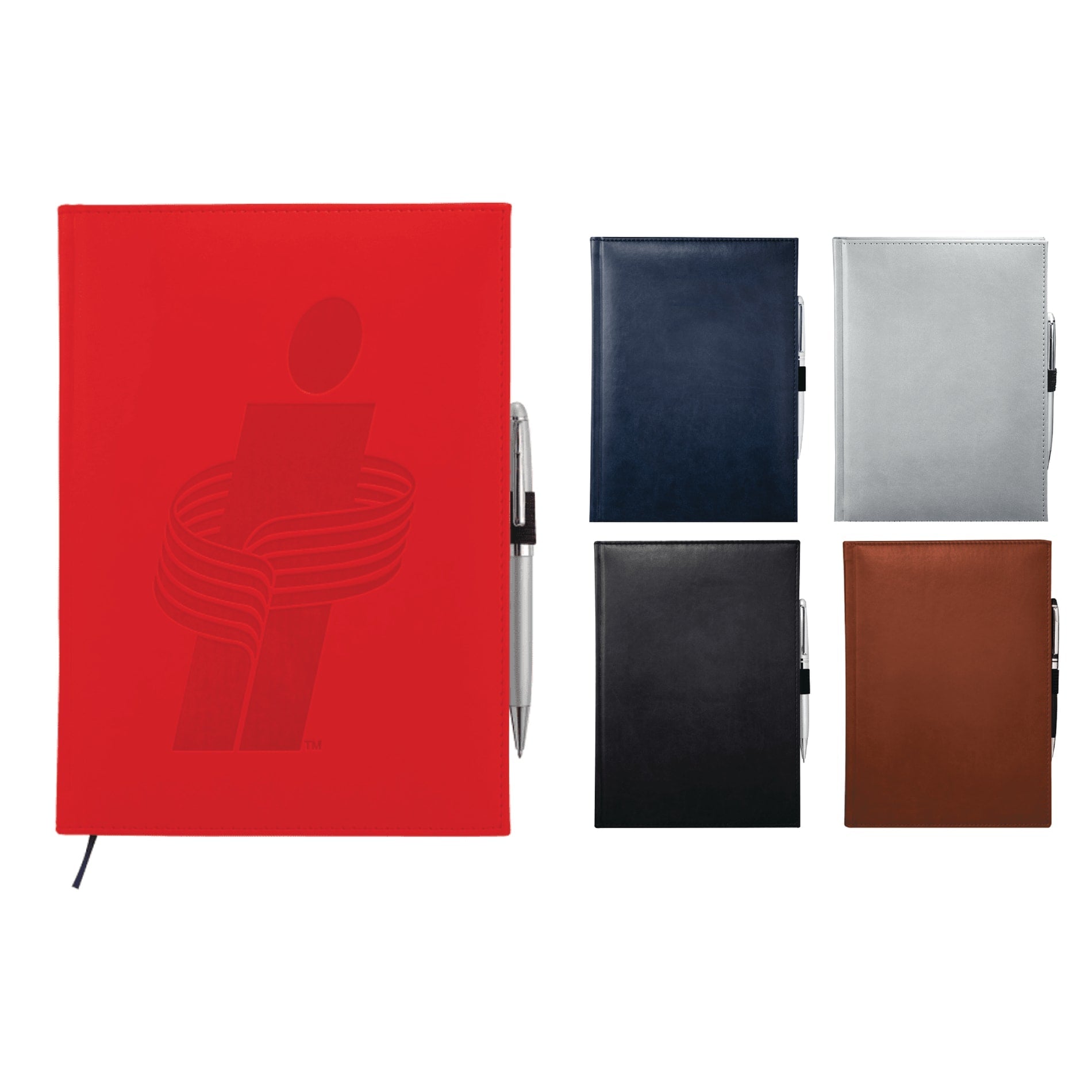 FSC® Mix 7" x 10" Pedova™ Large Bound Journal - Etchified - Etchified - 2700-03BK