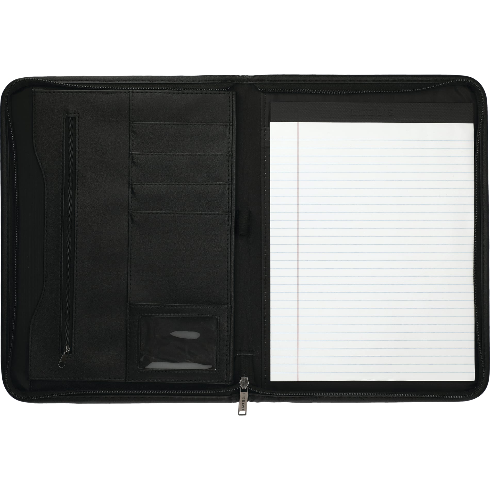 FSC® Mix Executive DuraHyde Zippered Padfolio - Etchified - Etchified - 0600-10BK