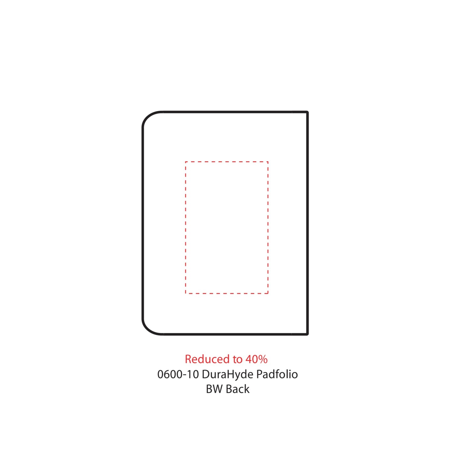 FSC® Mix Executive DuraHyde Zippered Padfolio - Etchified - Etchified - 0600-10BK