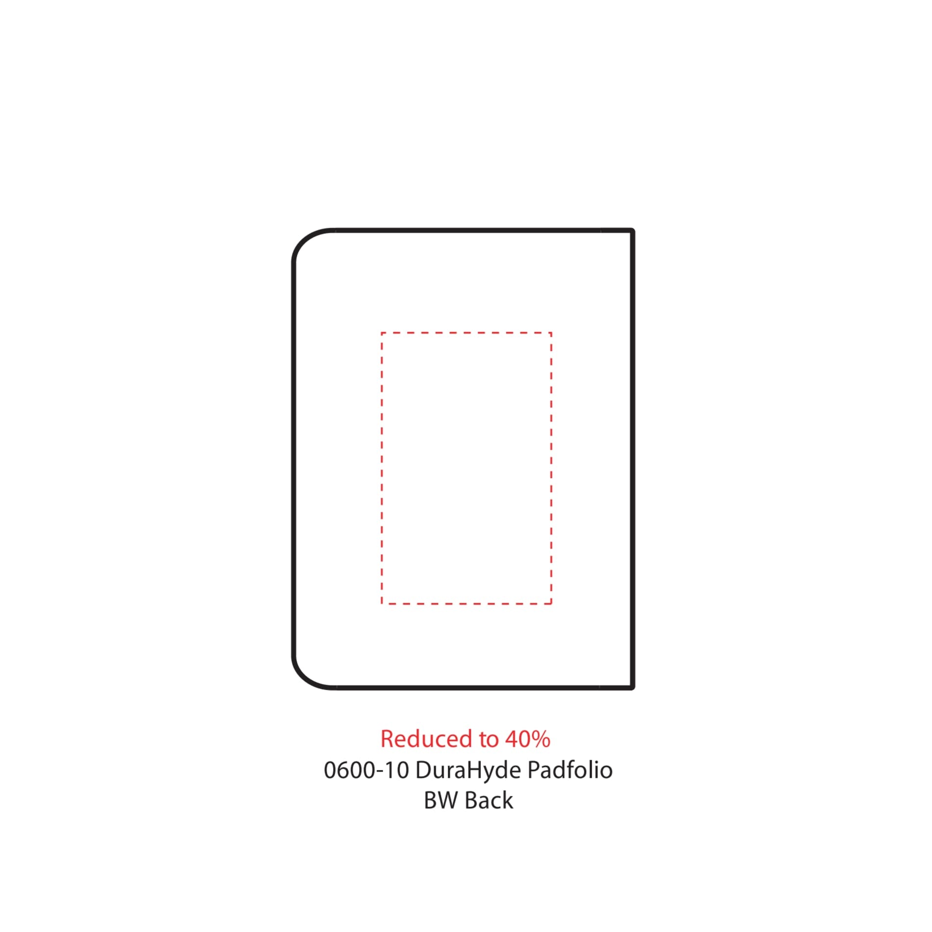 FSC® Mix Executive DuraHyde Zippered Padfolio - Etchified - Etchified - 0600-10BK