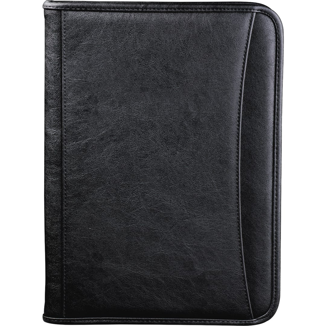FSC® Mix Executive DuraHyde Zippered Padfolio - Etchified - Etchified - 0600-10BK