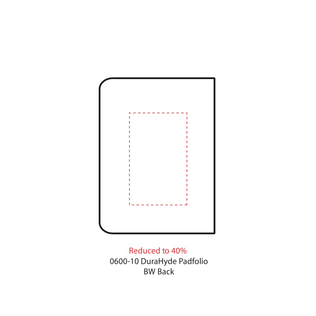 FSC® Mix Executive DuraHyde Zippered Padfolio - Etchified - Etchified - 0600-10BK