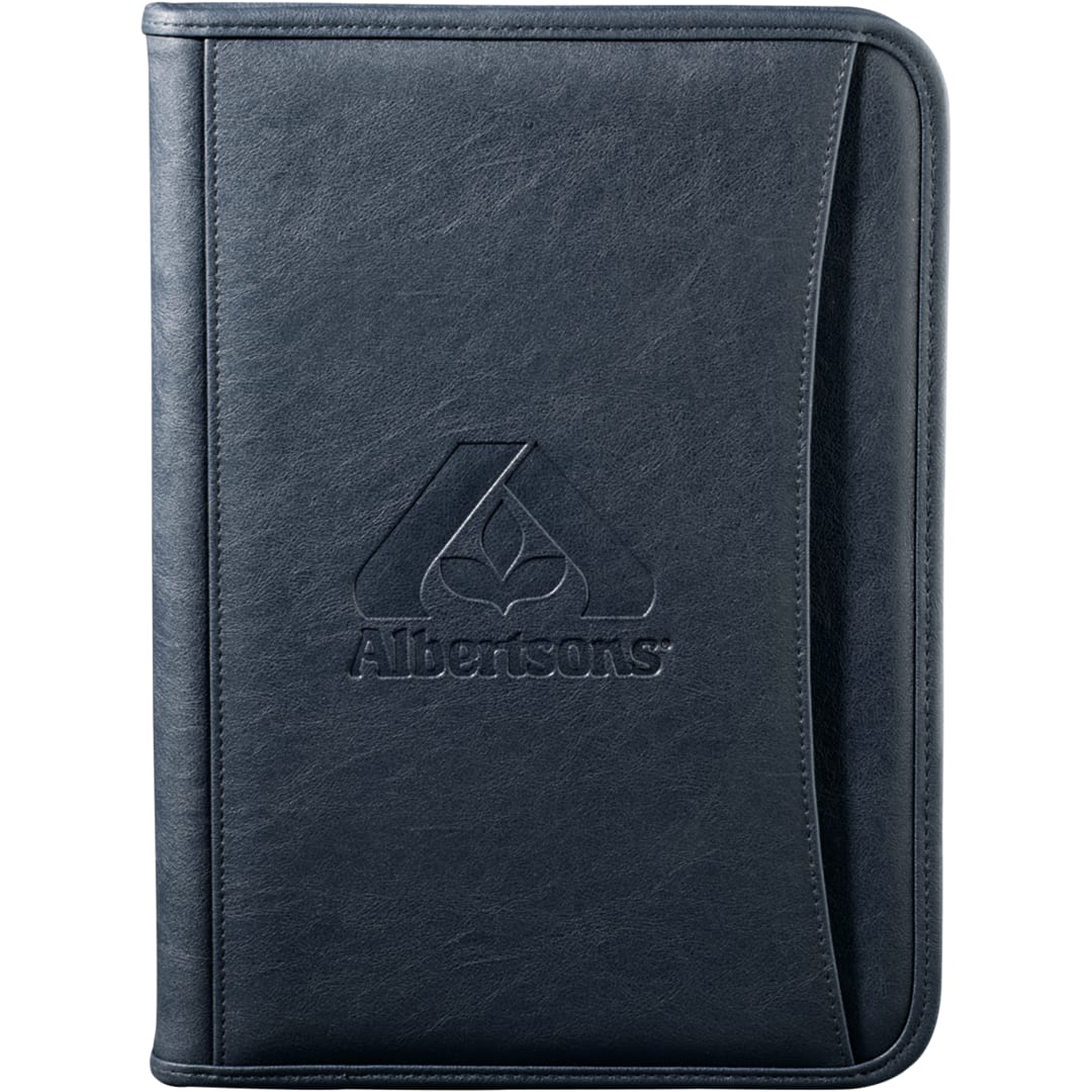 FSC® Mix Executive DuraHyde Zippered Padfolio - Etchified - Etchified - 0600-10BL