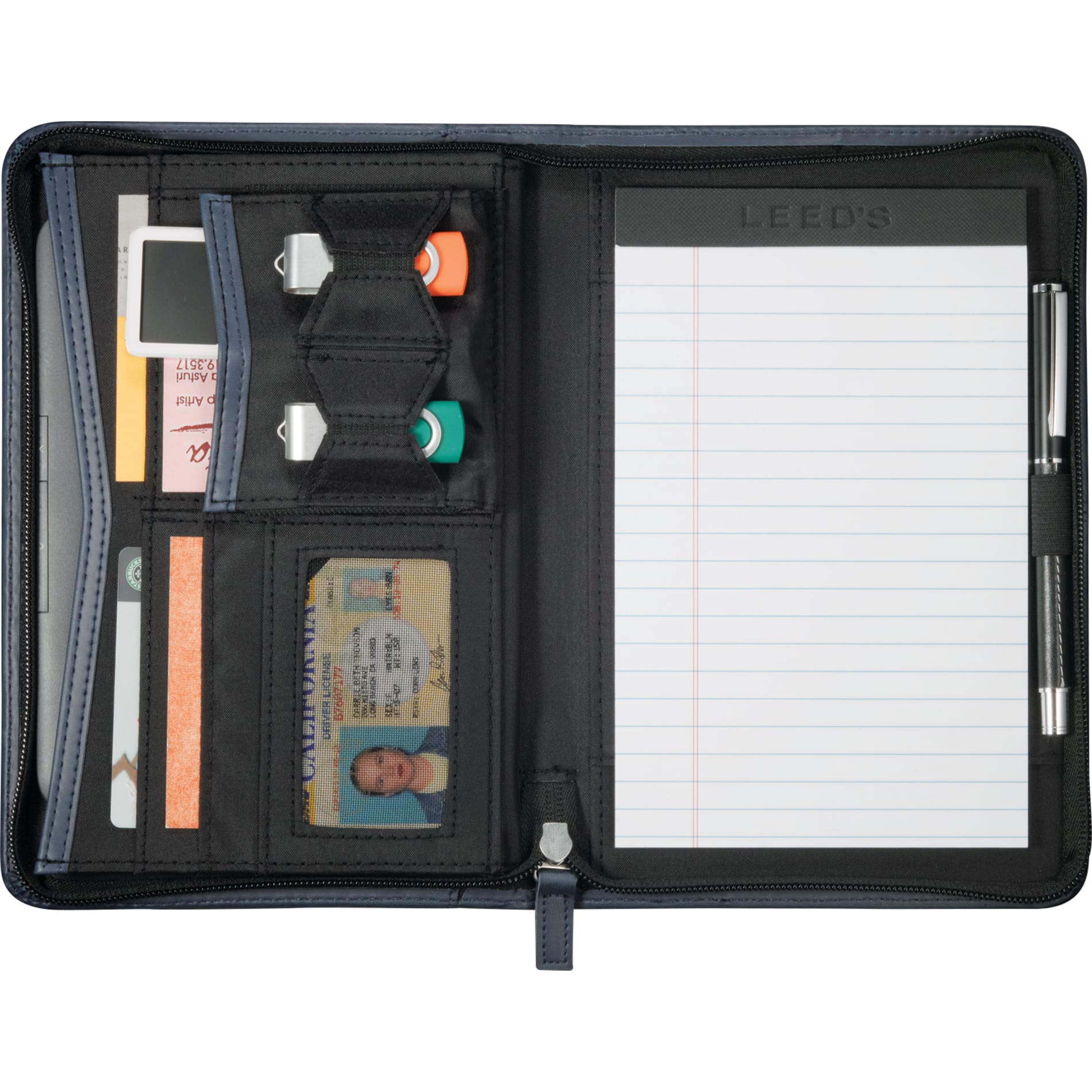 FSC® Mix Pedova™ Jr. Zippered Padfolio - Etchified - Etchified - 0770-06NY