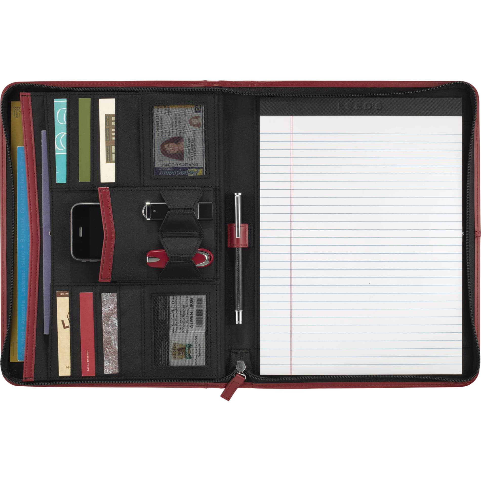 FSC® Mix Pedova™ Zippered UltraHyde Padfolio - Etchified - Etchified - 0770-10RD