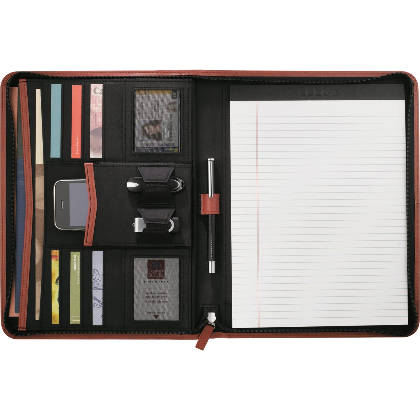 FSC® Mix Pedova™ Zippered UltraHyde Padfolio - Etchified - Etchified - 0770-10RD
