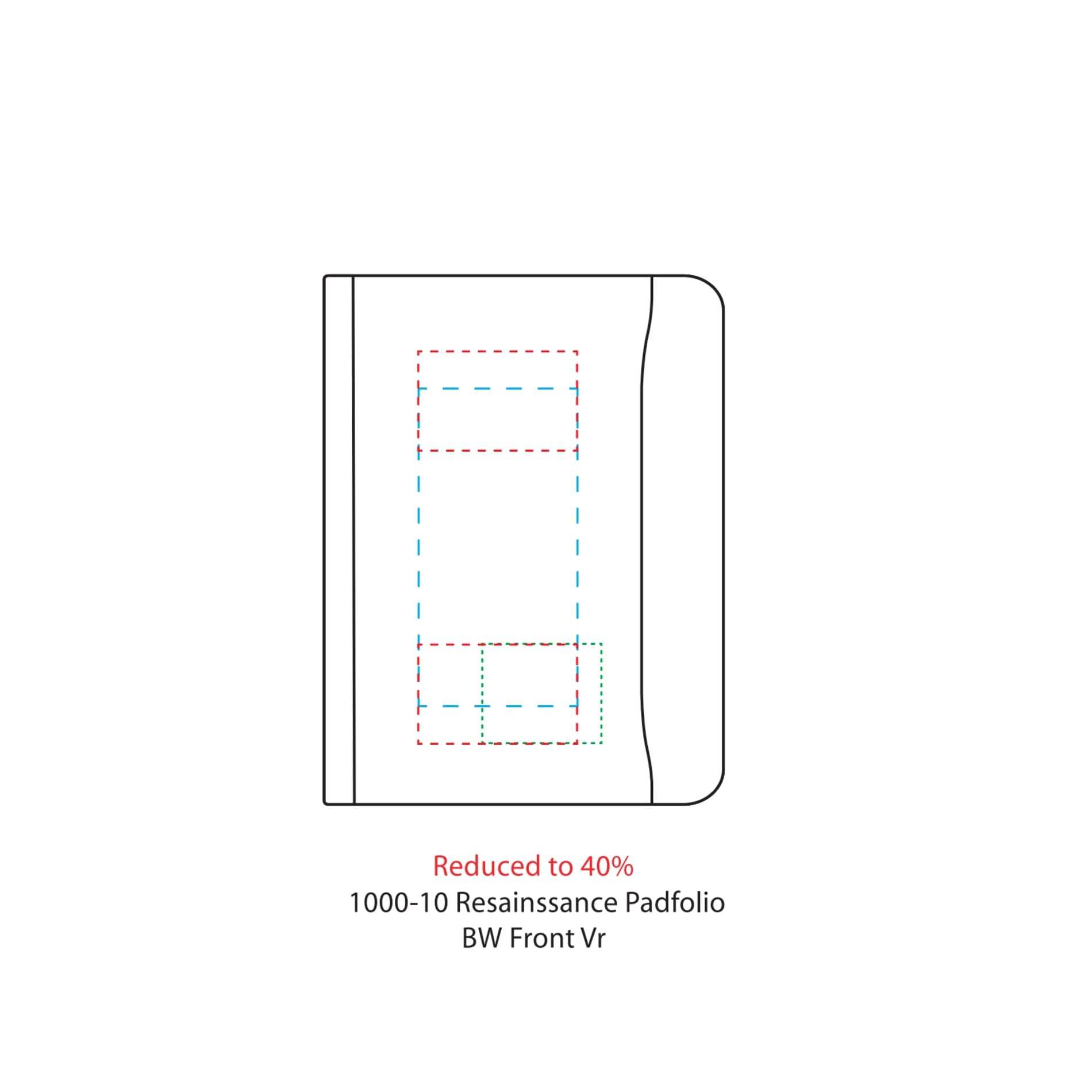 FSC® Mix Renaissance Zippered Padfolio - Etchified - Etchified - 1000-10BK