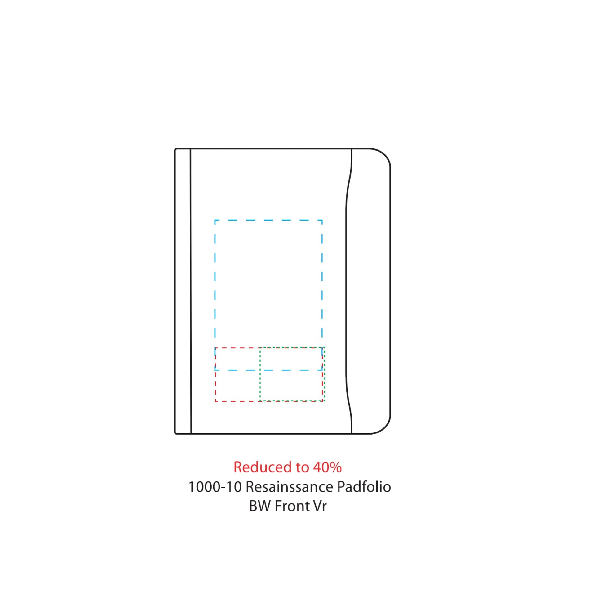 FSC® Mix Renaissance Zippered Padfolio - Etchified - Etchified - 1000-10BK