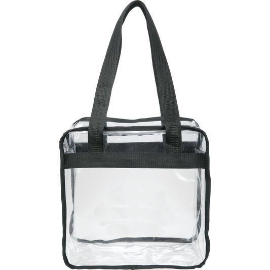 Game Day Clear Zippered Safety Tote - Etchified - Etchified - 2301-42BK