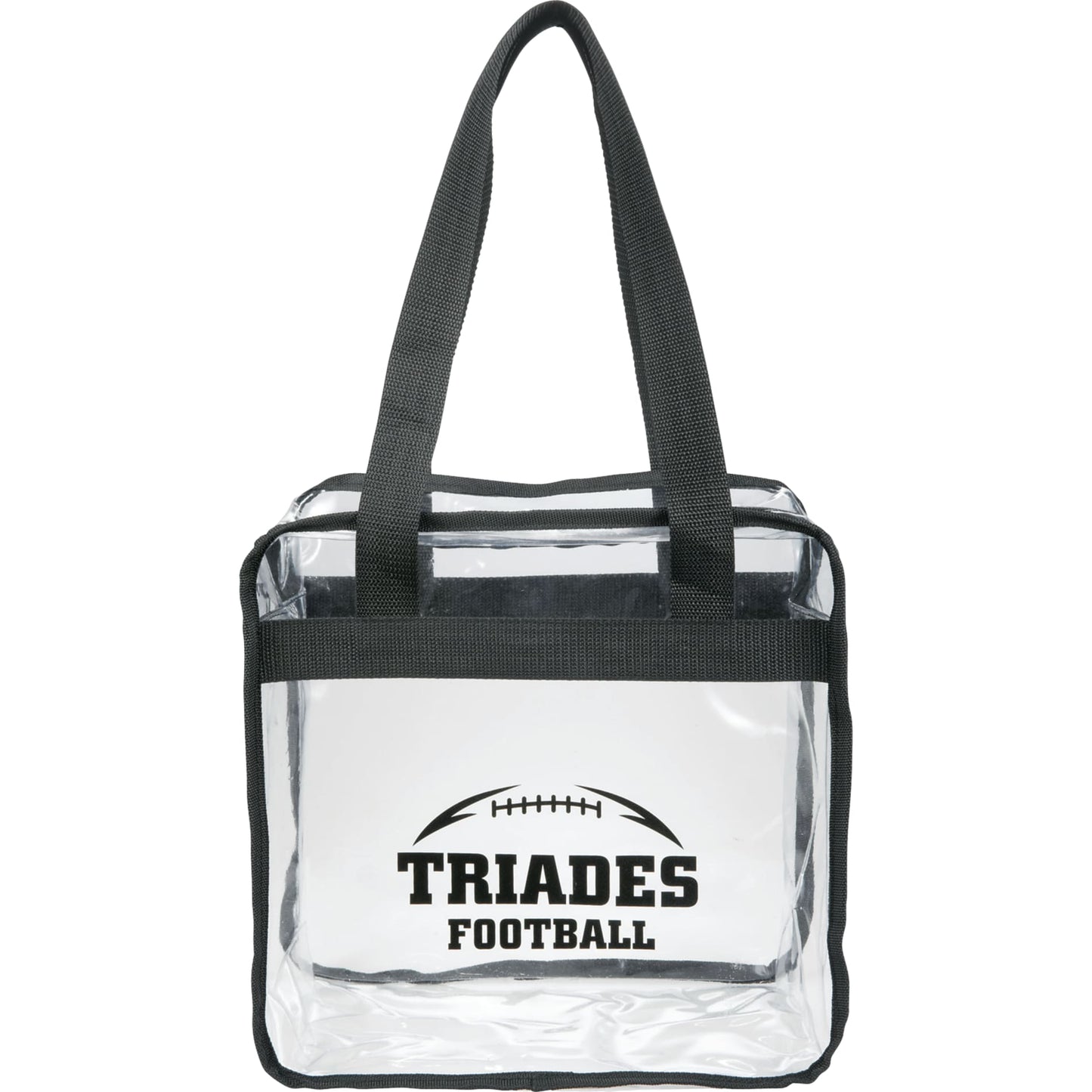 Game Day Clear Zippered Safety Tote - Etchified - Etchified - 2301-42BK