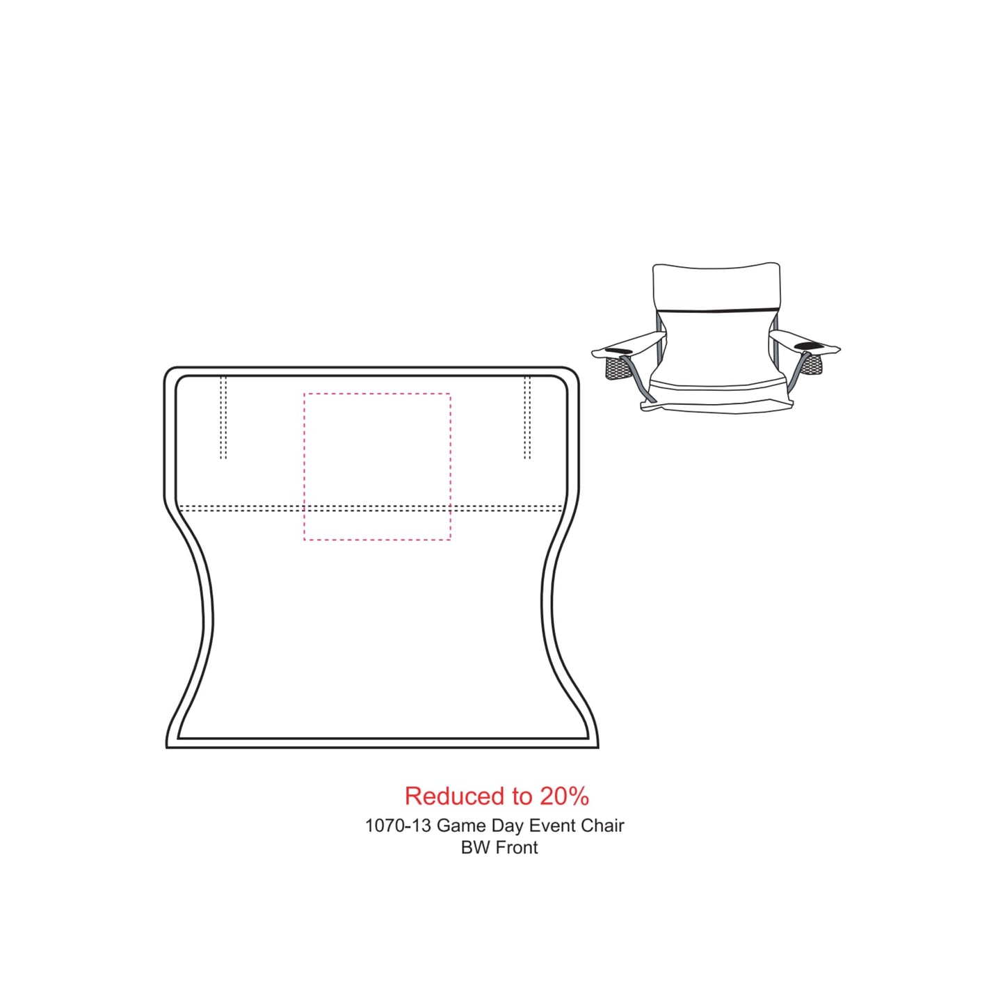 Game Day Event Chair (300lb Capacity) - Etchified - Etchified - 1070-13NY