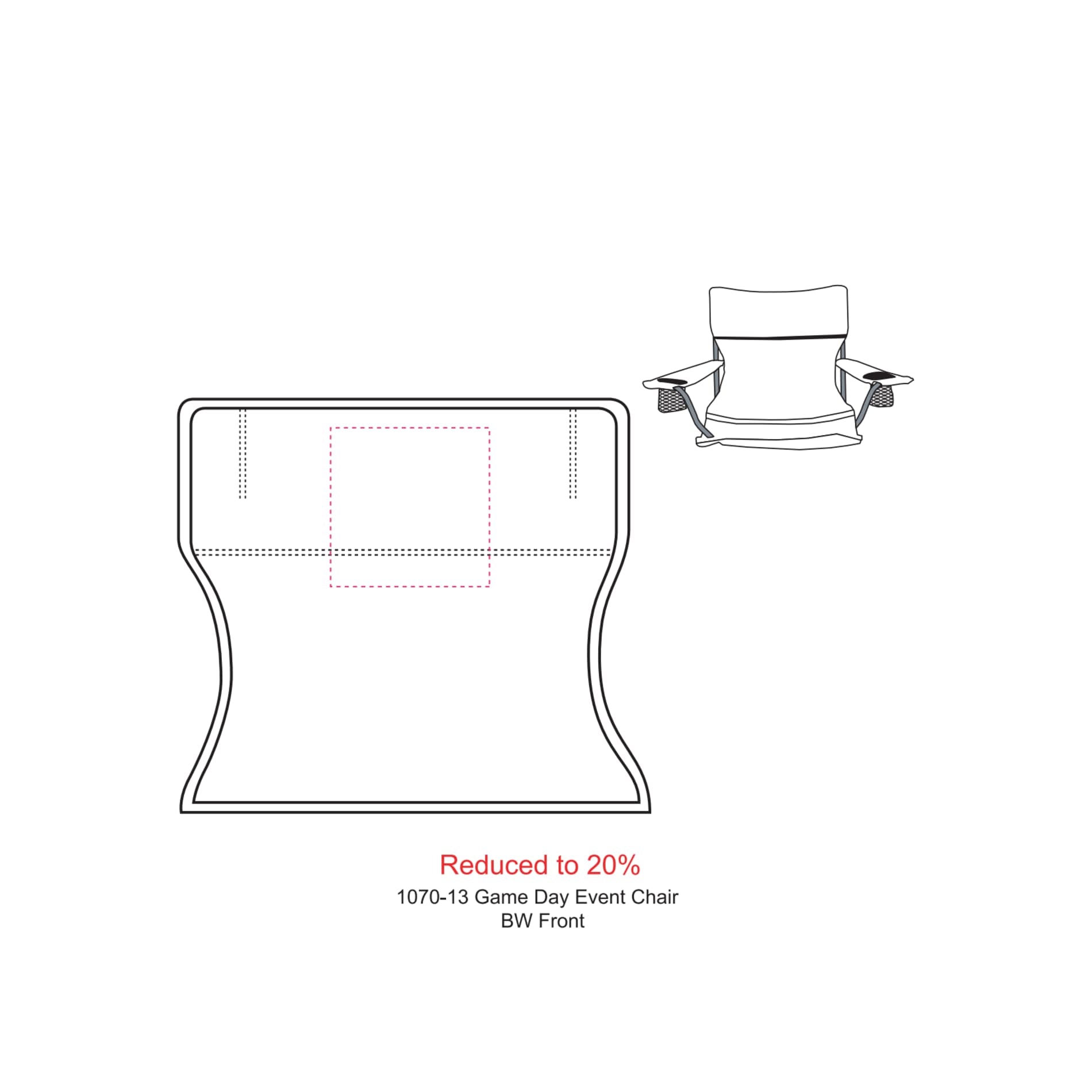 Game Day Event Chair (300lb Capacity) - Etchified - Etchified - 1070-13NY