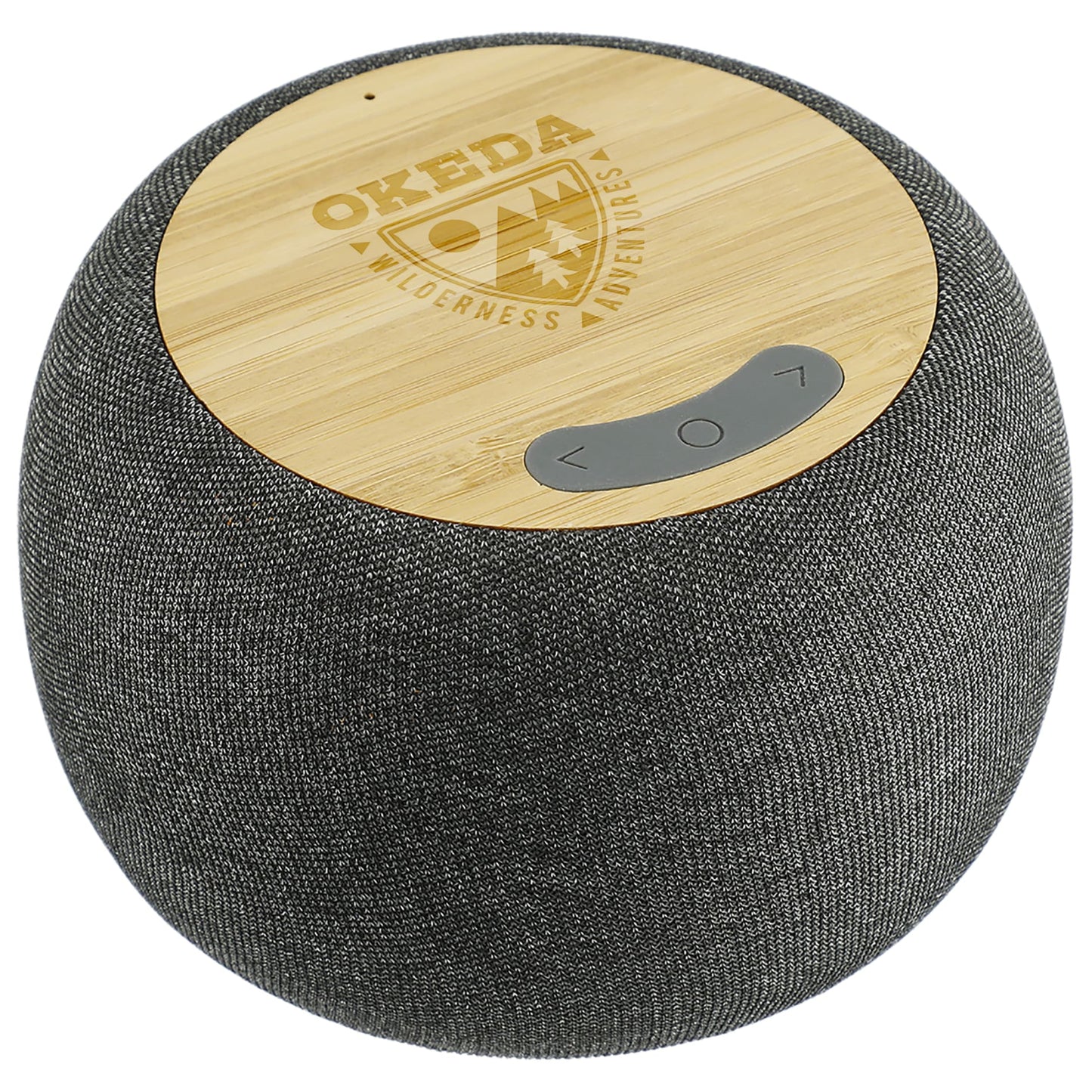 Garm Fabric & Bamboo Speaker with Wireless Chargin - Etchified - Etchified - 7197-65GY