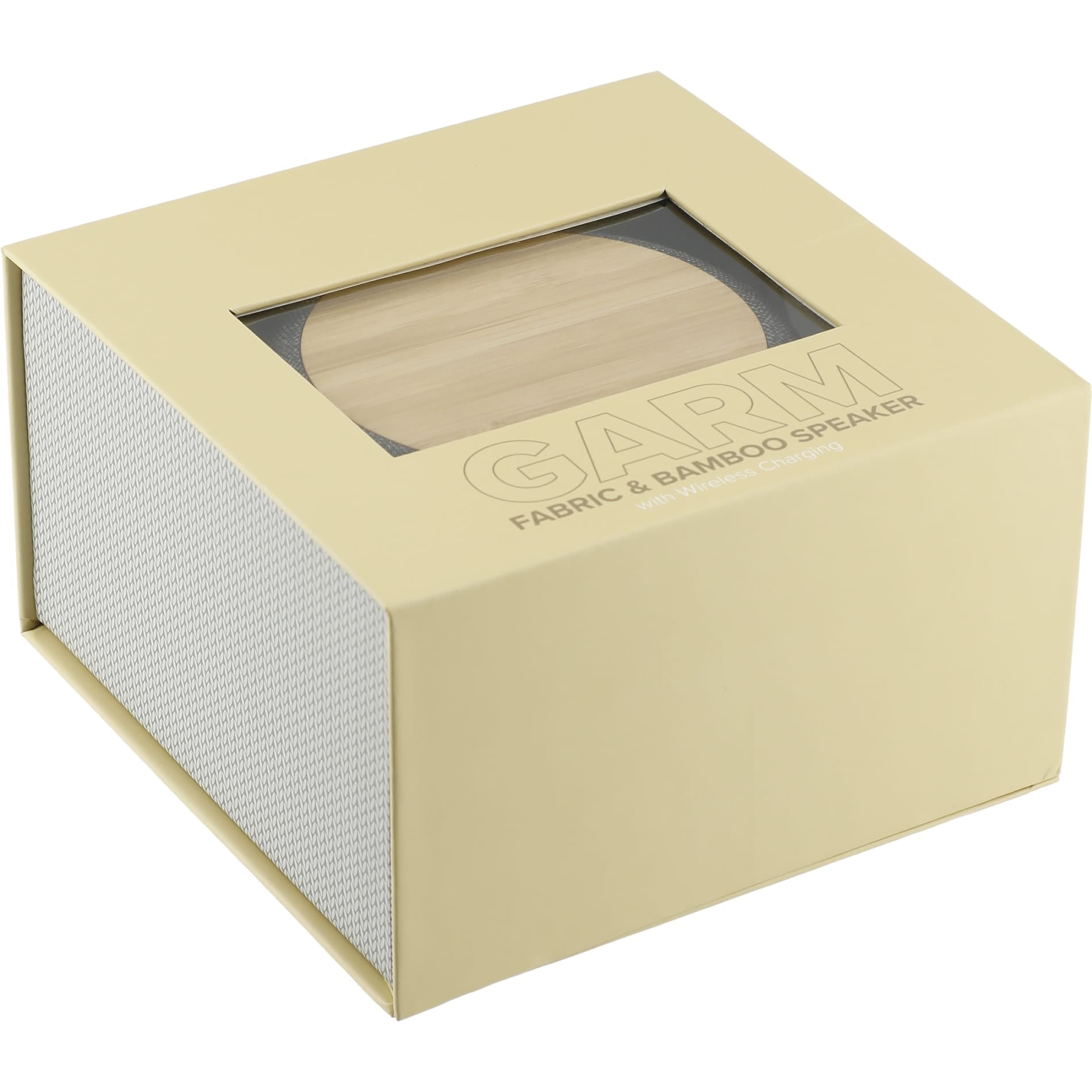 Garm Fabric & Bamboo Speaker with Wireless Chargin - Etchified - Etchified - 7197-65GY
