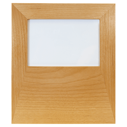 Genuine Red Alder 4"x 6" Picture Frame with 4 1/2" x 8" Engraving Area - Etchified - GearOne - PTF546