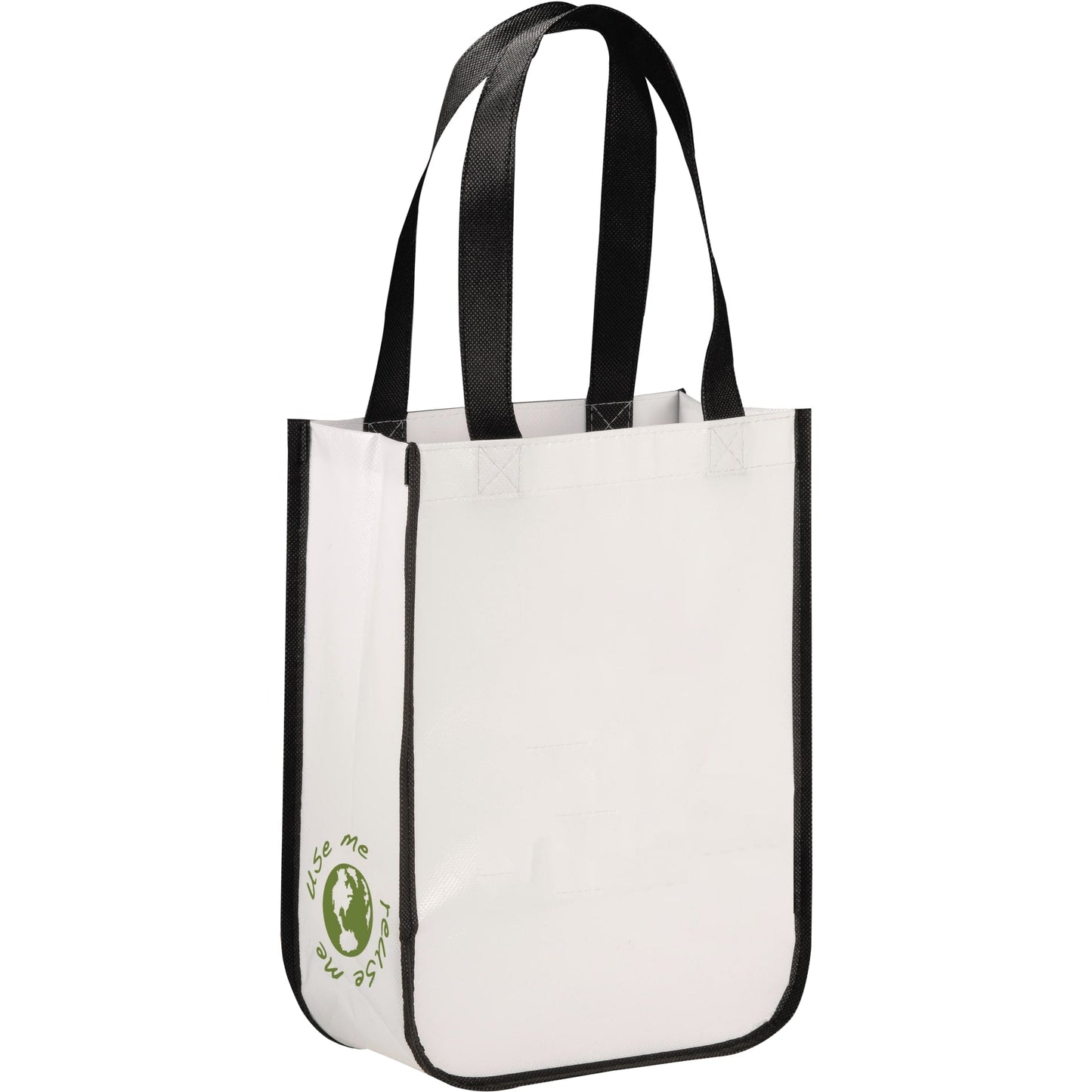 Gloss Laminated Non - Woven Gift Tote - Etchified - Etchified - SM-5994WH
