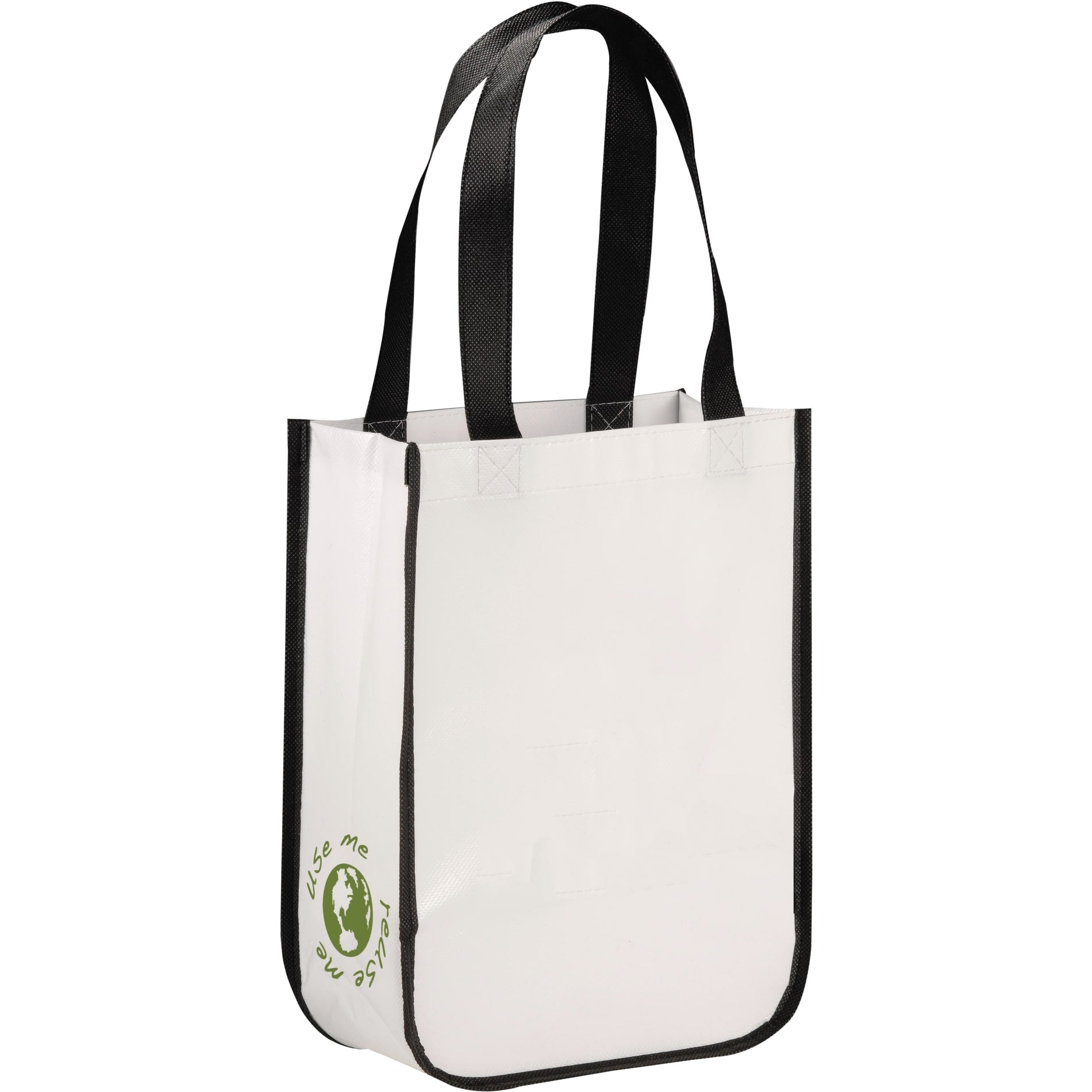 Gloss Laminated Non - Woven Gift Tote - Etchified - Etchified - SM-5994WH