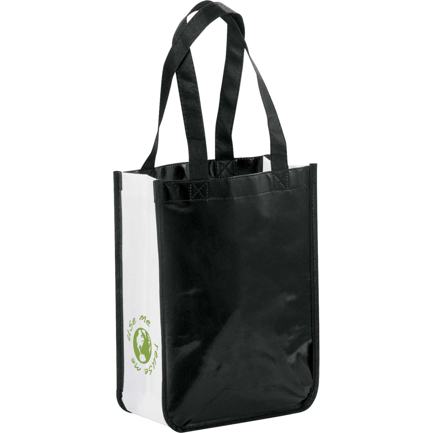Gloss Laminated Non - Woven Gift Tote - Etchified - Etchified - SM-5994WH