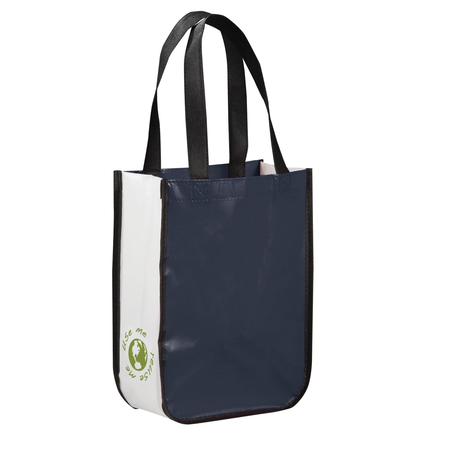Gloss Laminated Non - Woven Gift Tote - Etchified - Etchified - SM-5994WH
