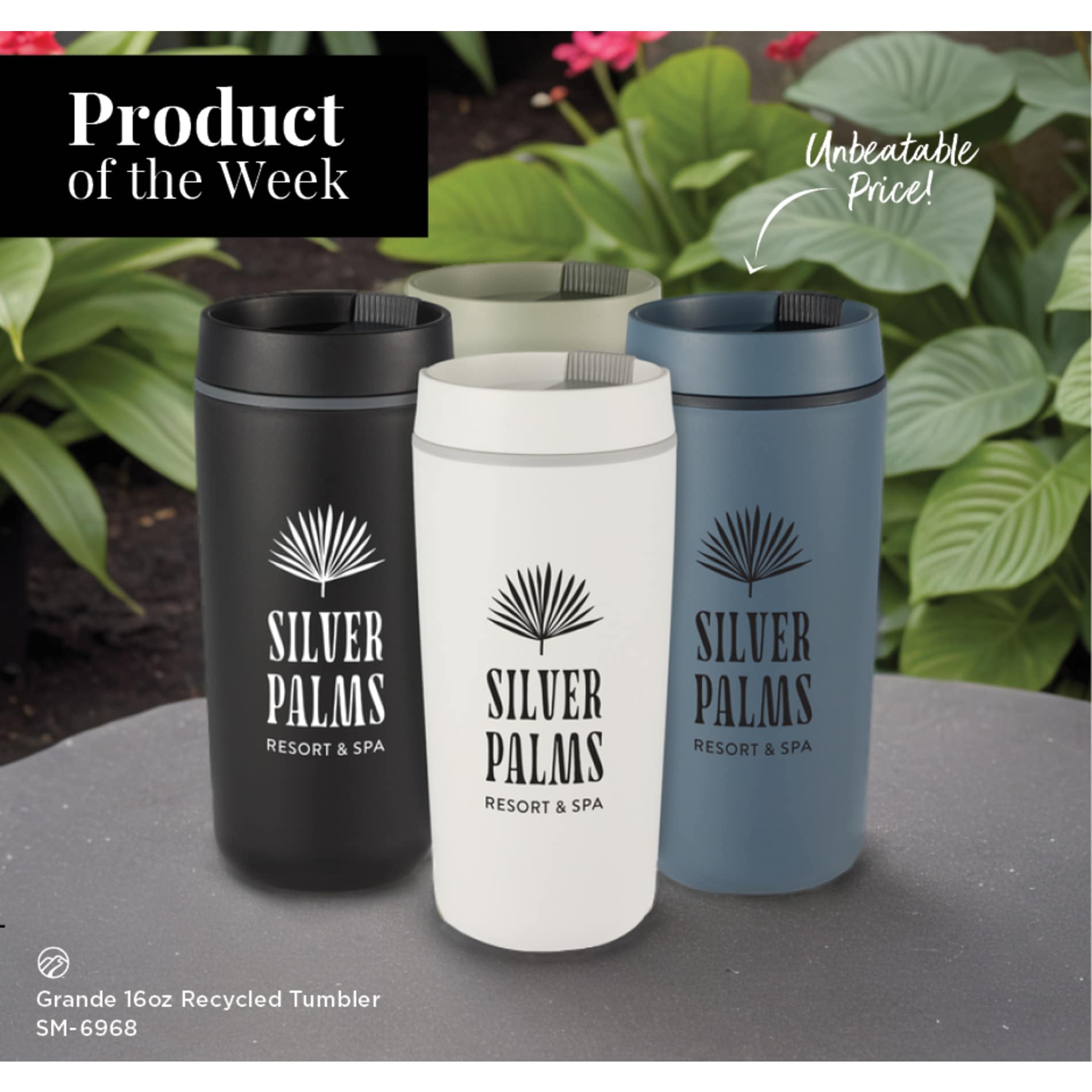 Grande 16oz Recycled Tumbler - Etchified - Etchified - SM-6968WH