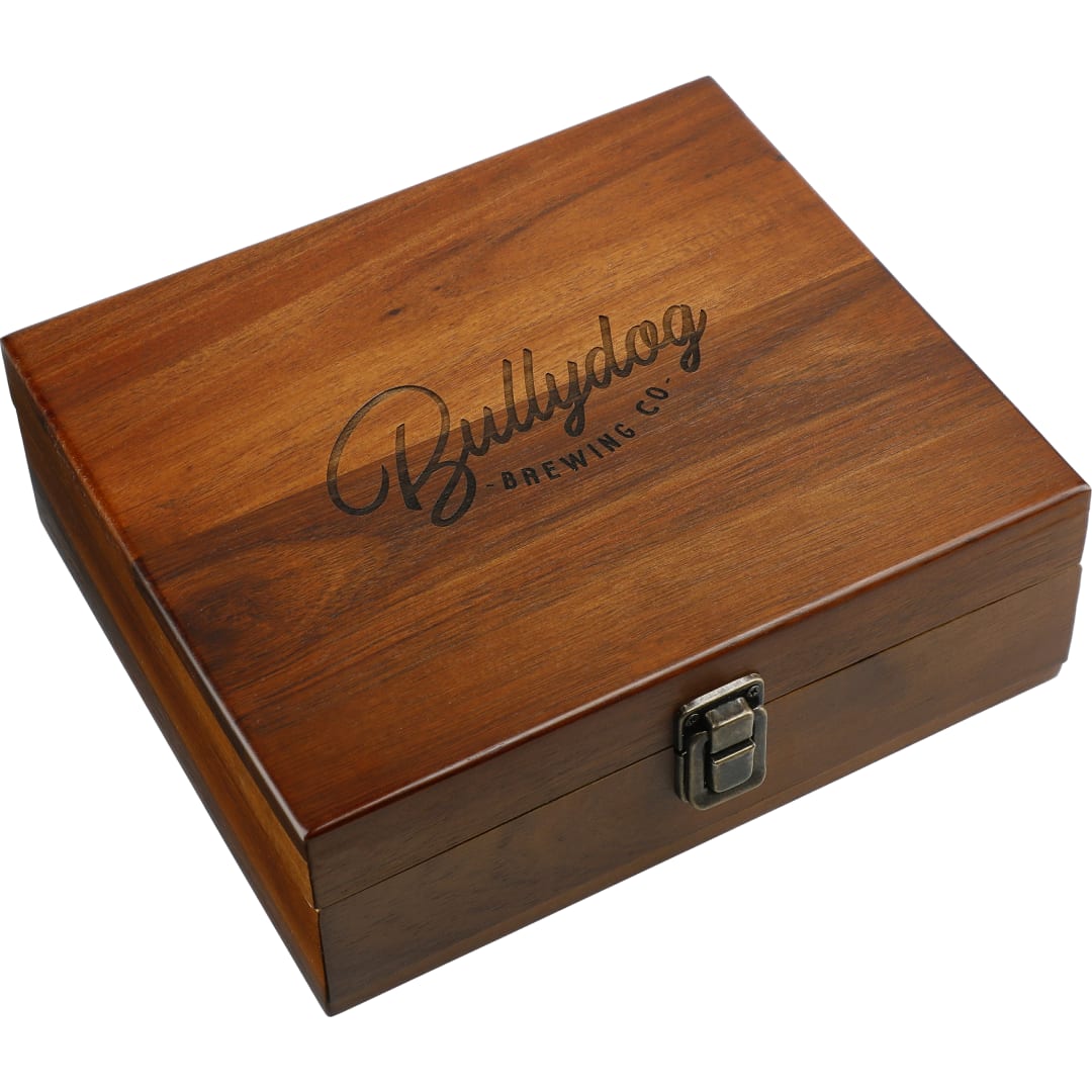 Graze Wood and Metal Wine Set - Etchified - PCNA (Leed's/Bullet/Trimark) - 1022-17WD
