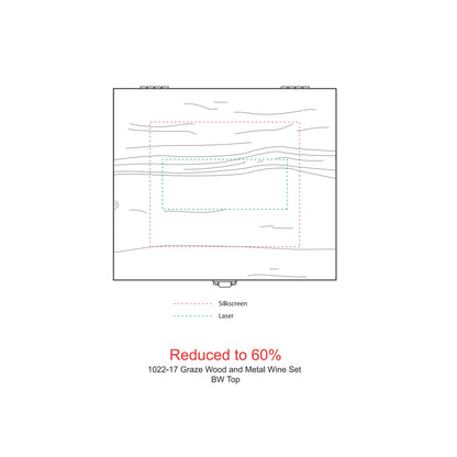 Graze Wood and Metal Wine Set - Etchified - PCNA (Leed's/Bullet/Trimark) - 1022-17WD