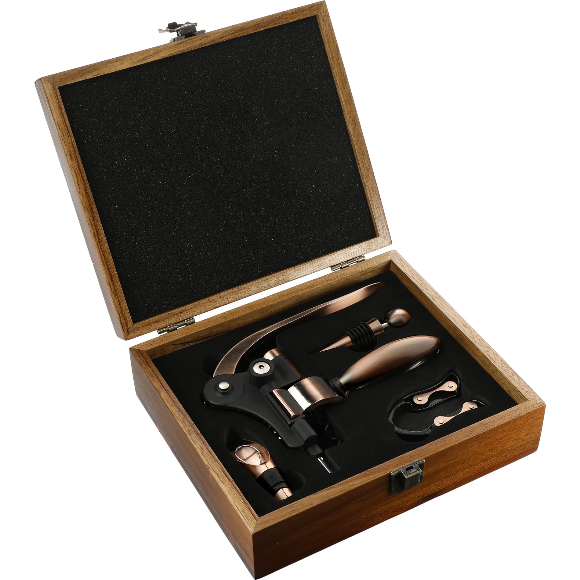 Graze Wood and Metal Wine Set - Etchified - PCNA (Leed's/Bullet/Trimark) - 1022-17WD