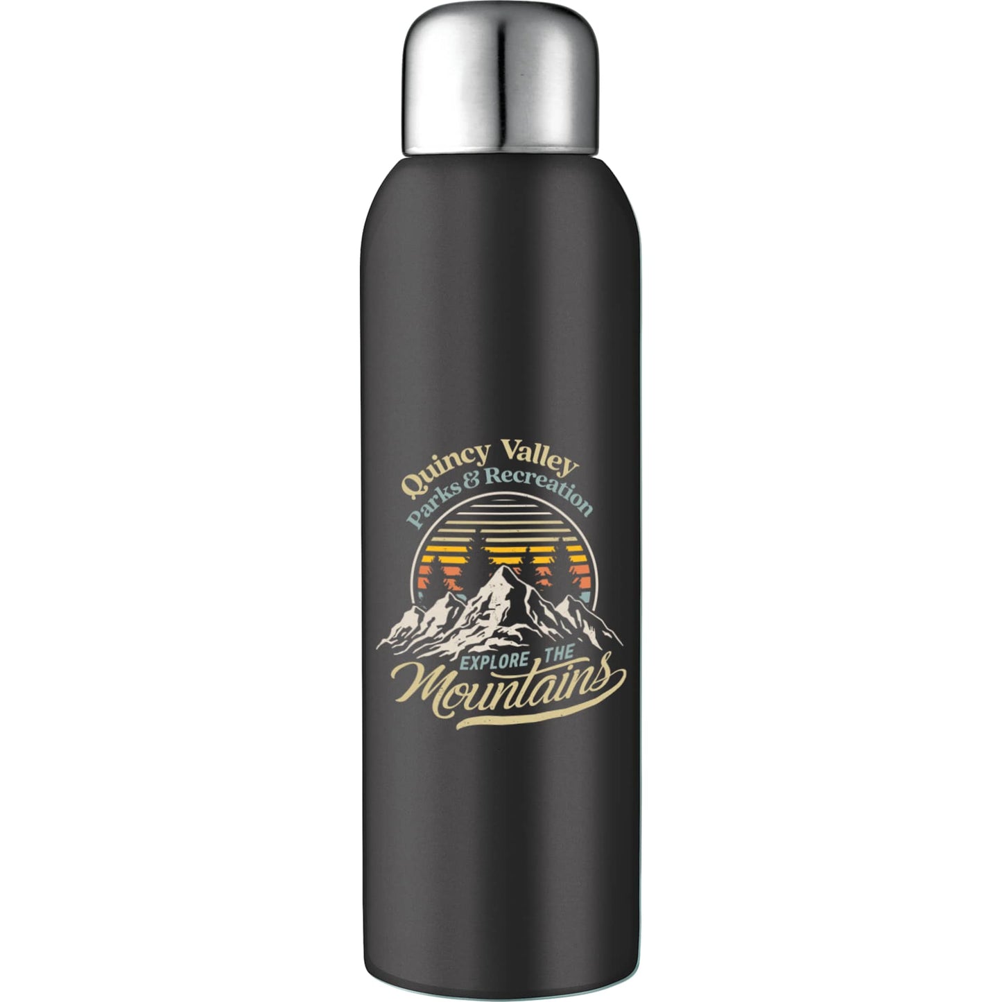 Guzzle 28oz Stainless Sports Bottle - Etchified - Etchified - SM-6685BK