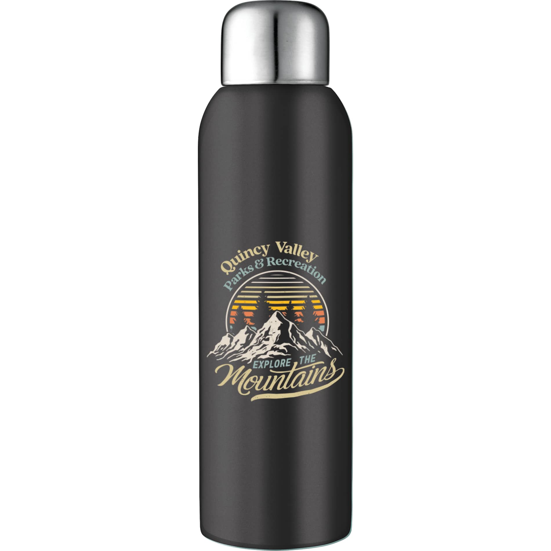 Guzzle 28oz Stainless Sports Bottle - Etchified - Etchified - SM-6685BK