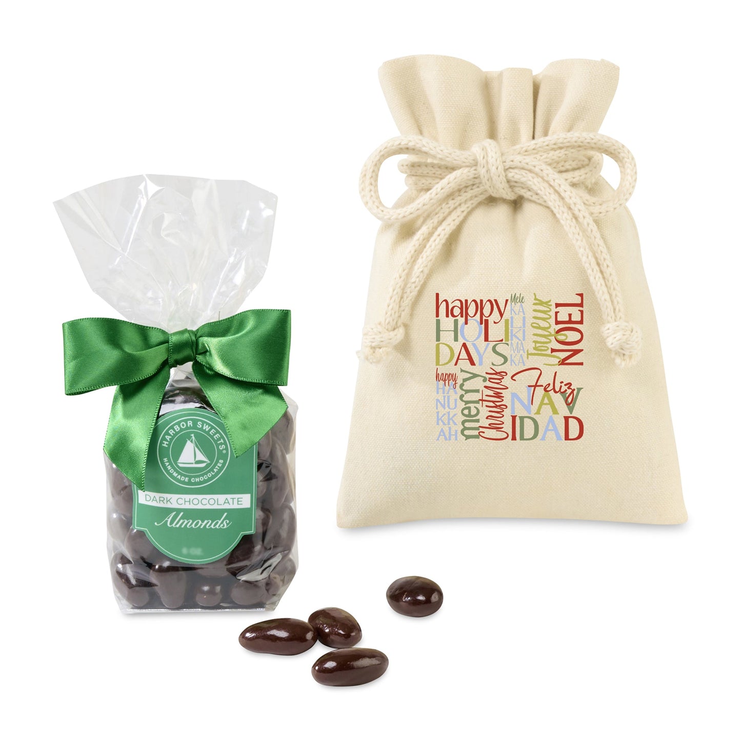 Harbor Sweets Chocolate Covered Almonds Gift Bag - Etchified - Gourmet Expressions - 102351-102351-101