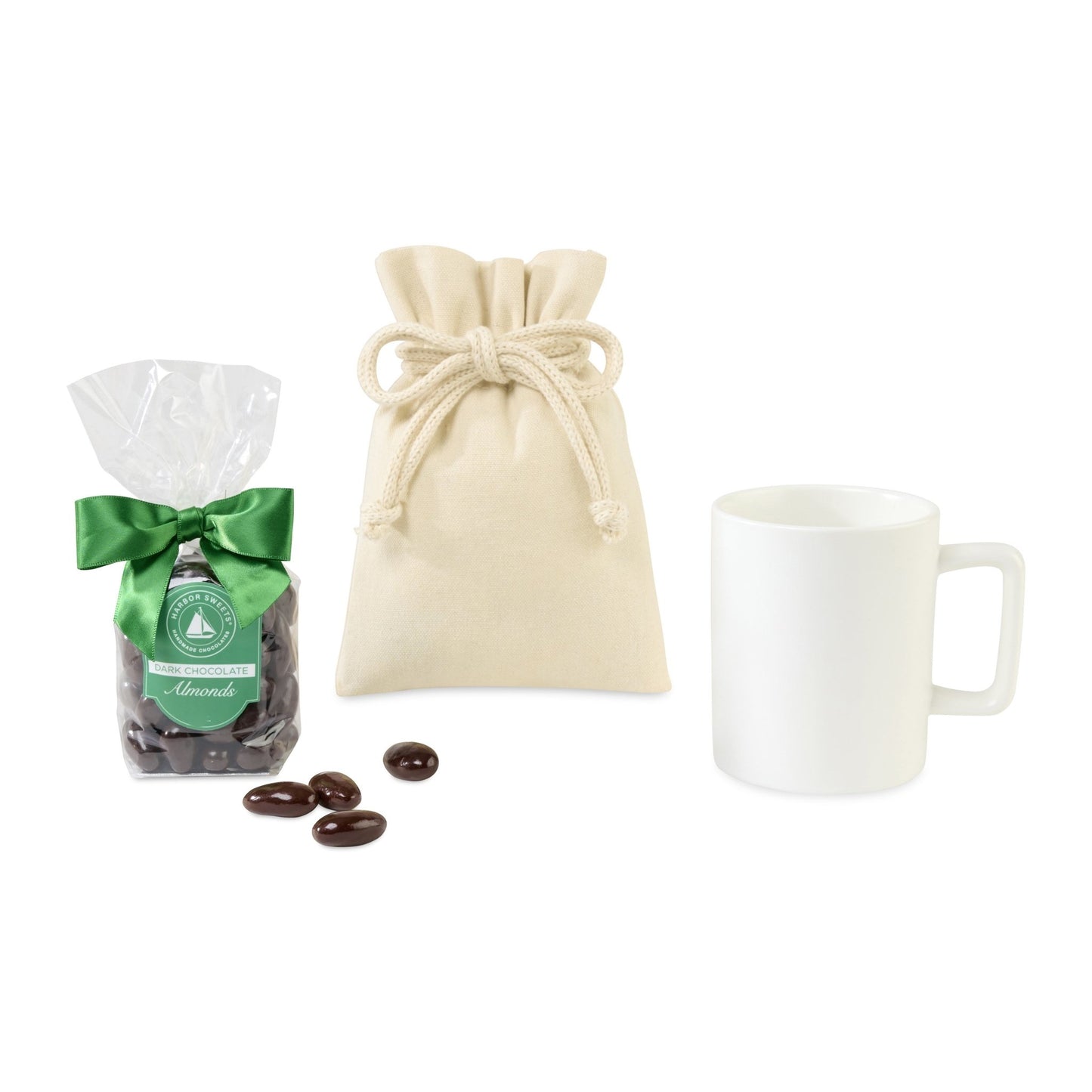Harbor Sweets Chocolate Covered Almonds Mug Stuffer - Etchified - Gourmet Expressions - 102377-102377-107