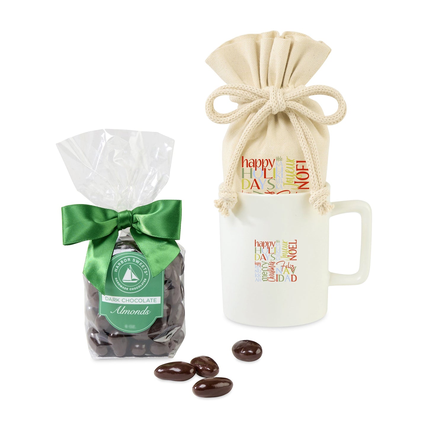 Harbor Sweets Chocolate Covered Almonds Mug Stuffer - Etchified - Gourmet Expressions - 102377-102377-107