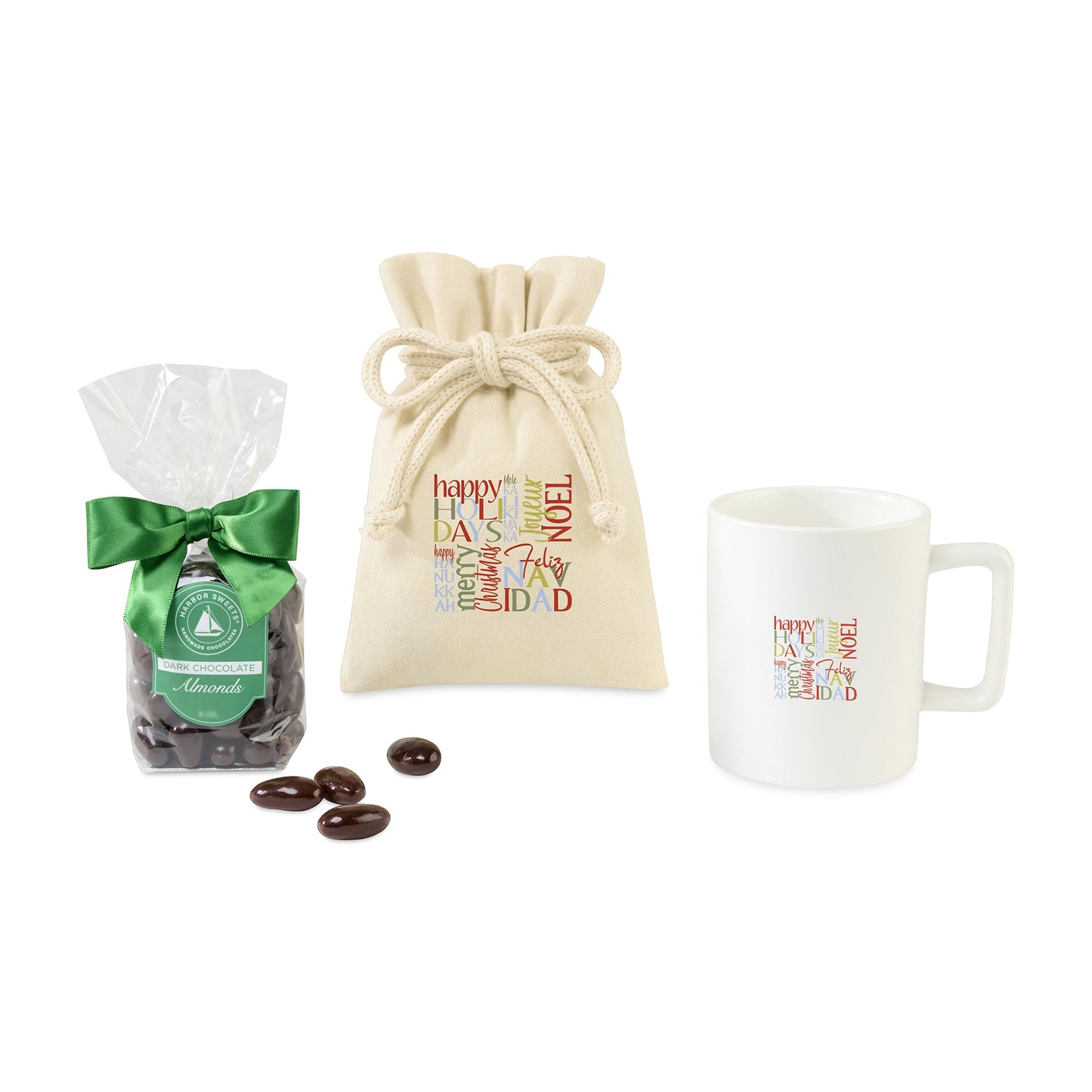 Harbor Sweets Chocolate Covered Almonds Mug Stuffer - Etchified - Gourmet Expressions - 102377-102377-107