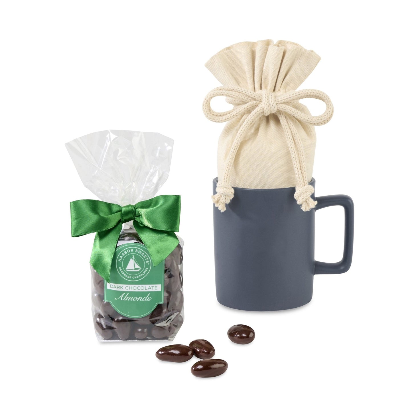 Harbor Sweets Chocolate Covered Almonds Mug Stuffer - Etchified - Gourmet Expressions - 102377-102377-415