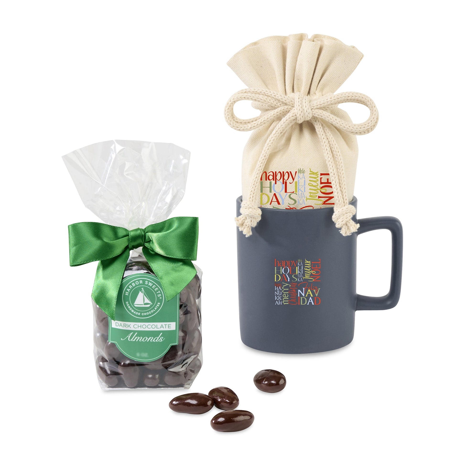 Harbor Sweets Chocolate Covered Almonds Mug Stuffer - Etchified - Gourmet Expressions - 102377-102377-415