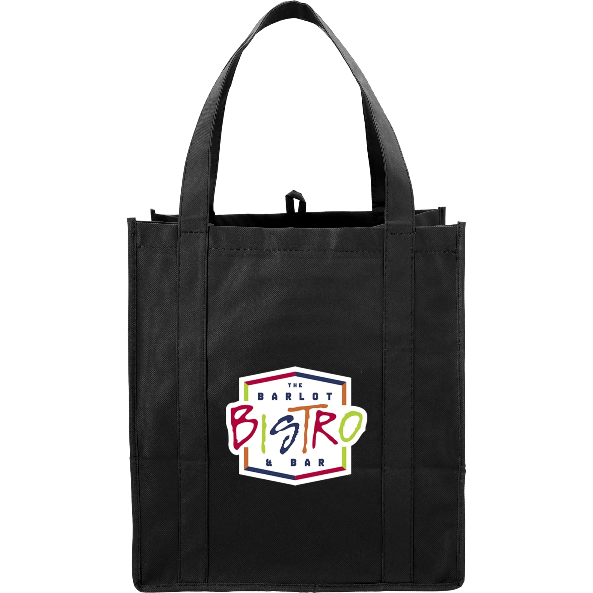 Hercules Non - Woven Grocery Tote - Etchified - Etchified - SM-7427BK