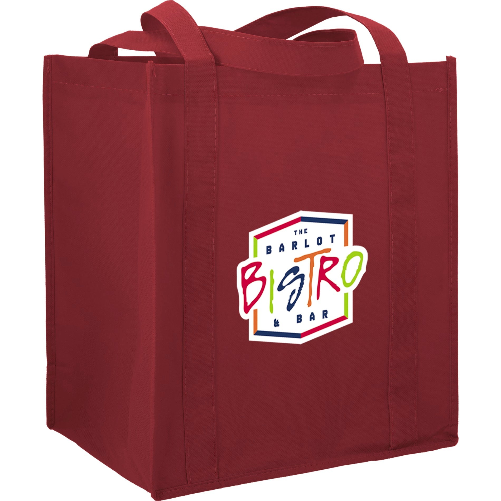 Hercules Non - Woven Grocery Tote - Etchified - Etchified - SM-7427WH