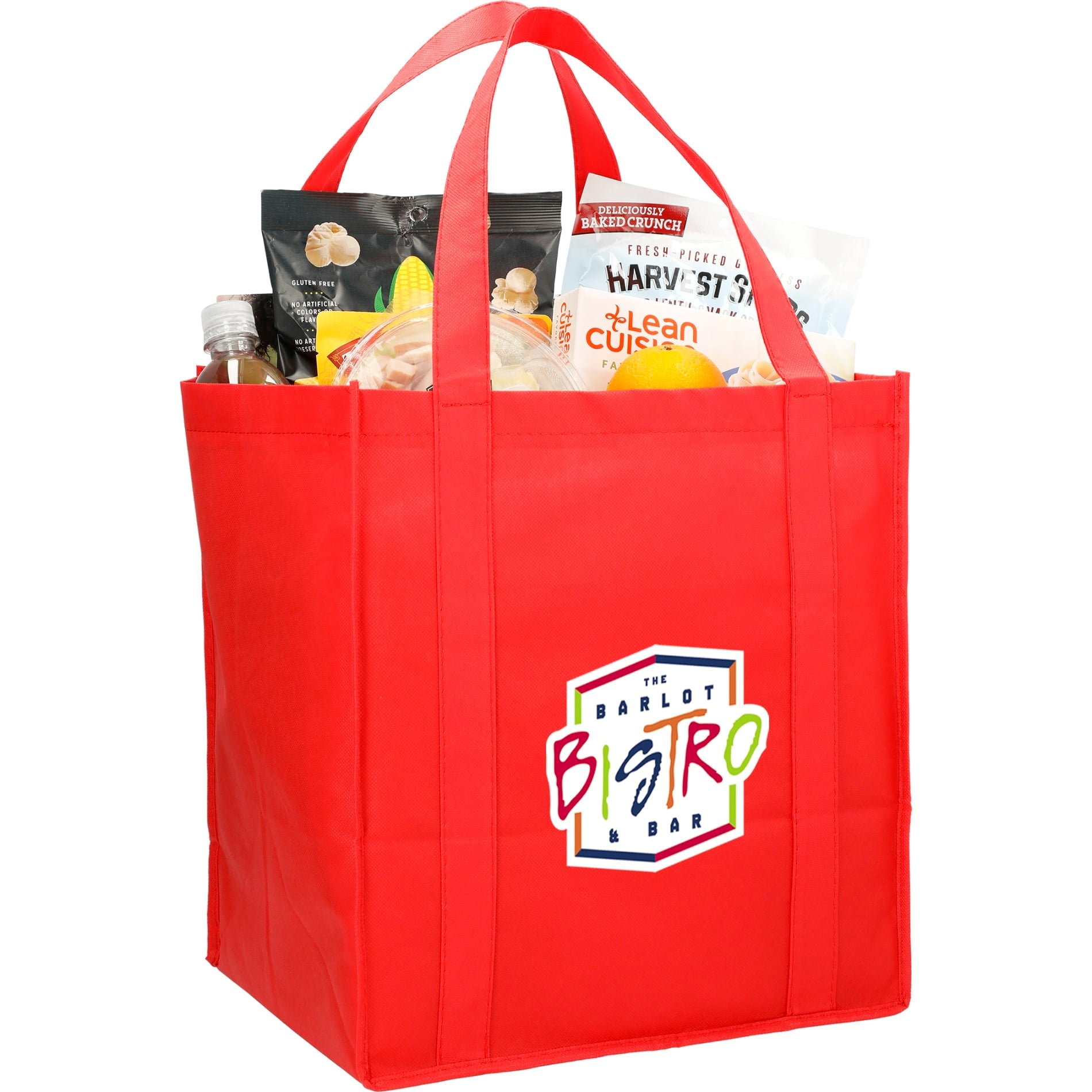 Hercules Non - Woven Grocery Tote - Etchified - Etchified - SM-7427WH