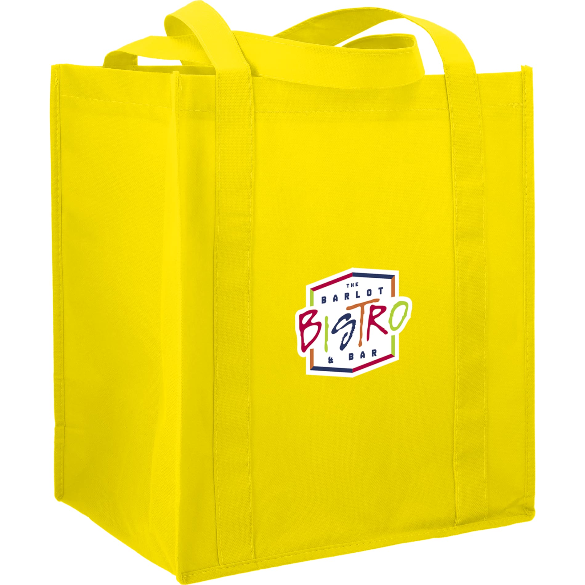Hercules Non - Woven Grocery Tote - Etchified - Etchified - SM-7427WH