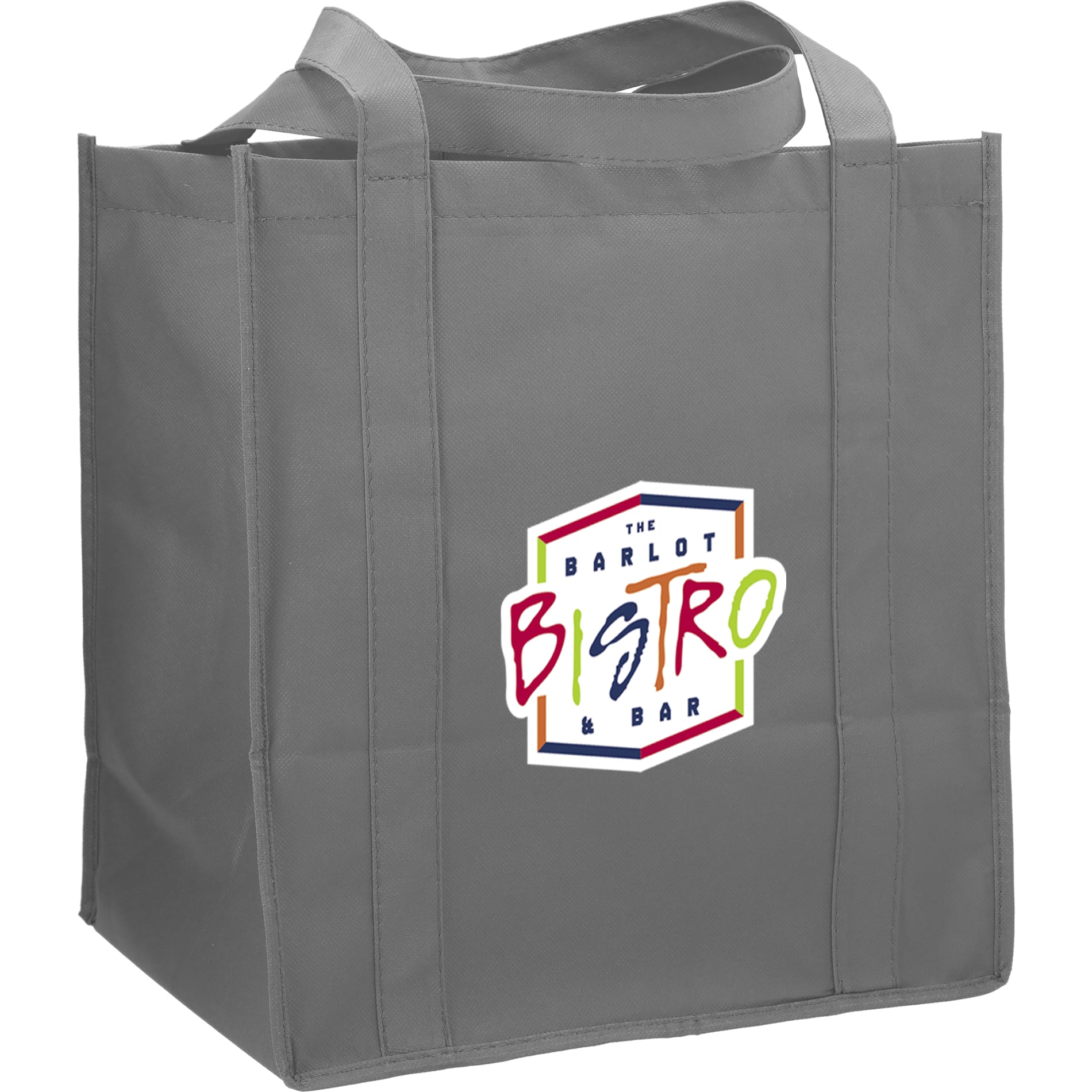 Hercules Non - Woven Grocery Tote - Etchified - Etchified - SM-7427WH