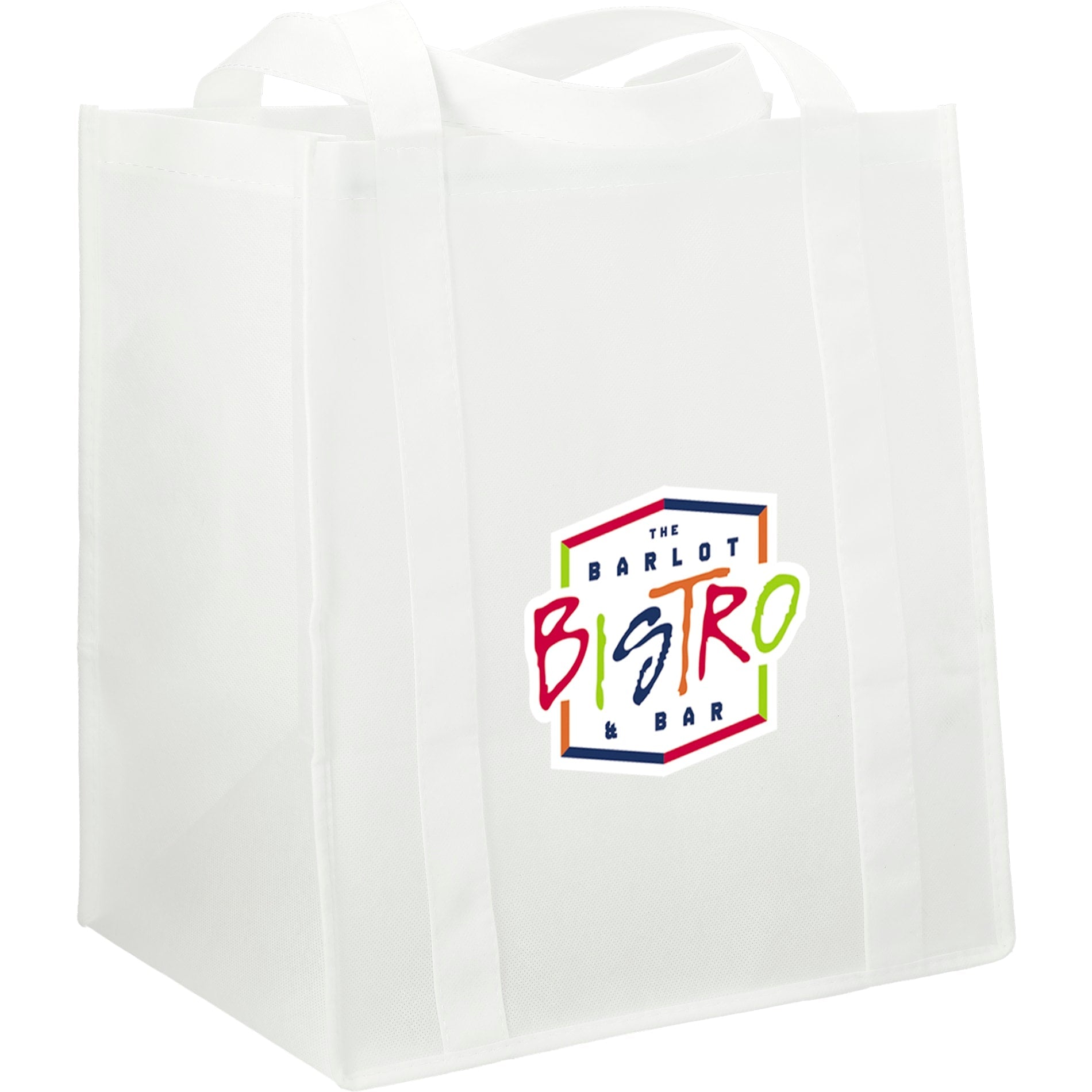 Hercules Non - Woven Grocery Tote - Etchified - Etchified - SM-7427WH